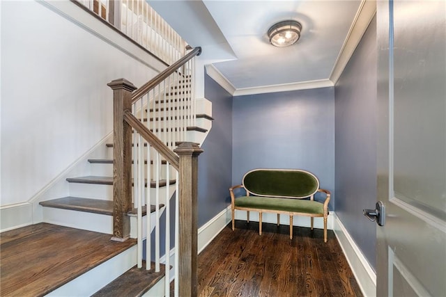 175 Centennial Trce, Roswell, GA 30076 - stairs featuring wood finished floors and ornamental molding