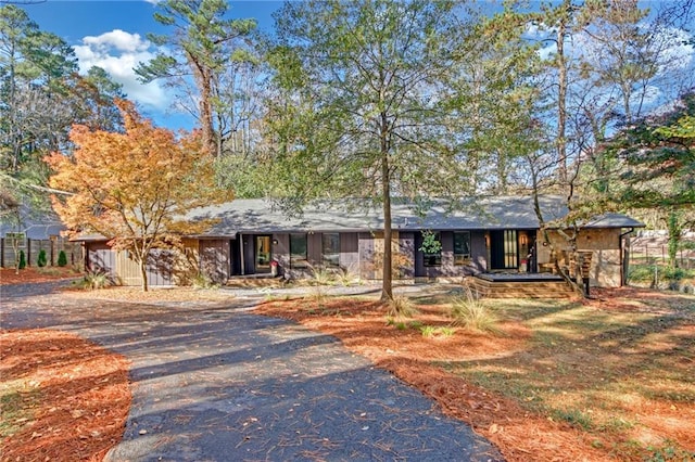 view of ranch-style house