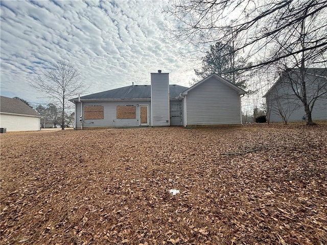 view of rear view of property