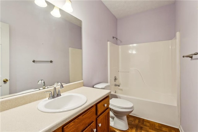99 Rainwater Ln, Dallas, GA 30157 - bathroom featuring toilet, washtub / shower combination, and vanity