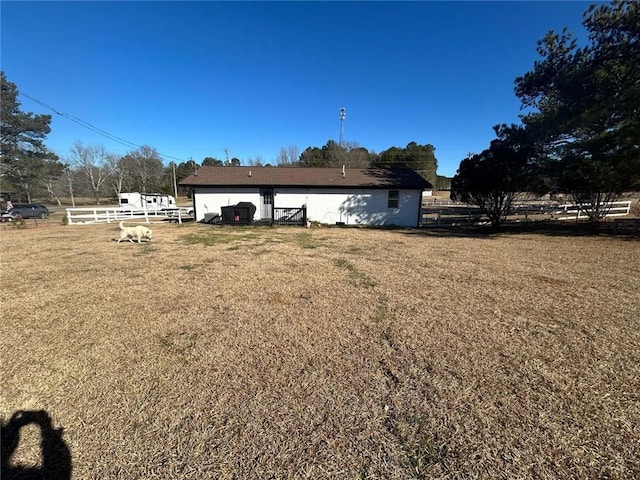 exterior space with fence