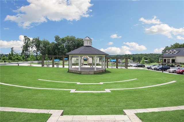 2808 Turnwater St, Hoschton, GA 30548 - view of property's community with a gazebo and a lawn