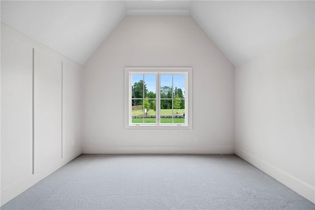 615 Claxton Ln, Milton, GA 30004 - additional living space with carpet flooring and vaulted ceiling