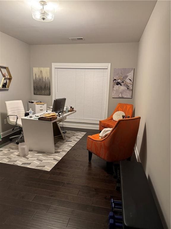 2709 Ratby Ln NE, Conyers, GA 30013 - office with hardwood / wood-style floors and baseboards