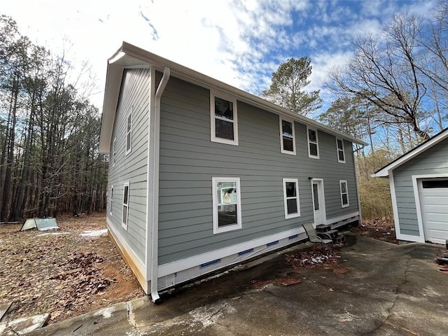 view of rear view of property