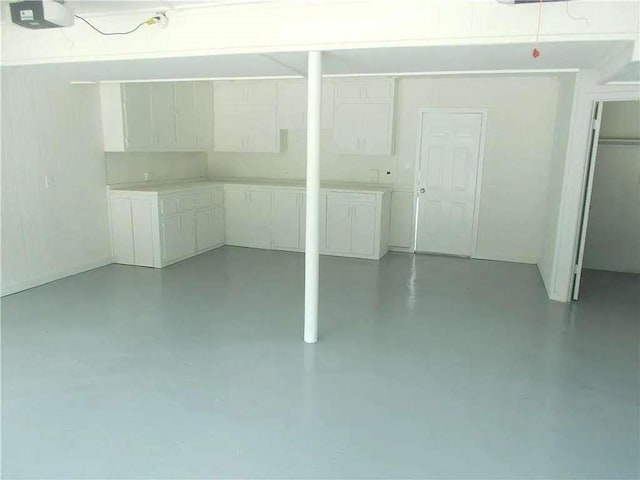 view of basement