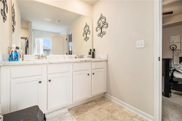 bathroom featuring vanity