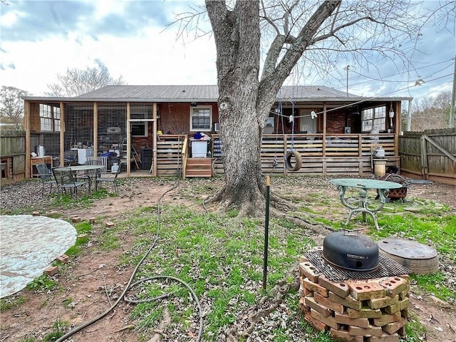 view of rear view of property