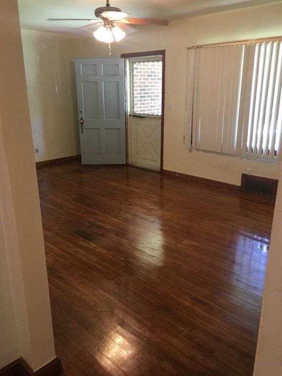 1410 Willis Mill Rd SW, Atlanta, GA 30311 - unfurnished room featuring ceiling fan and dark wood-style flooring