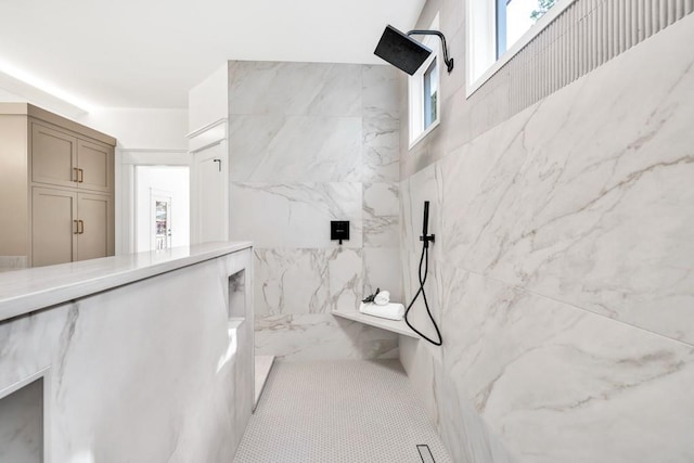 2335 Flat Stone Dr, Cumming, GA 30041 - bathroom with a marble finish shower