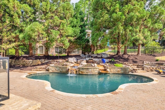 2335 Flat Stone Dr, Cumming, GA 30041 - view of swimming pool featuring fence and a fenced in pool