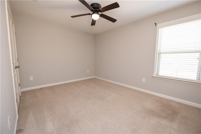 2034 W Hampton Dr, Canton, GA 30115 - empty room with ceiling fan, light colored carpet, and baseboards