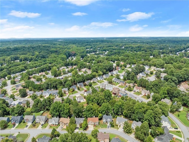 aerial view featuring a residential view