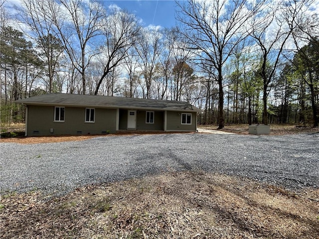 view of ranch-style home