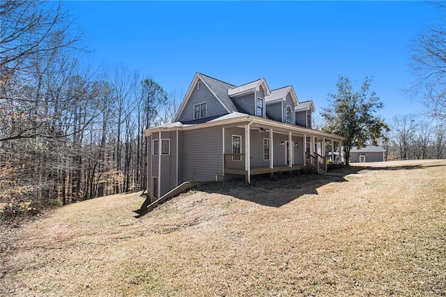 view of front of house with a porch