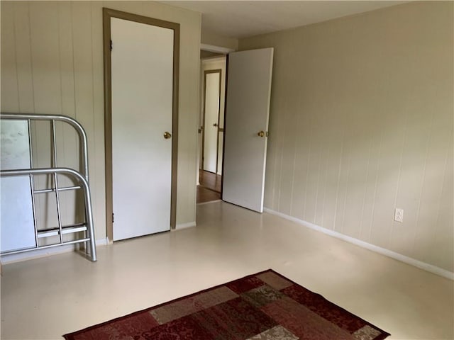 view of spare room