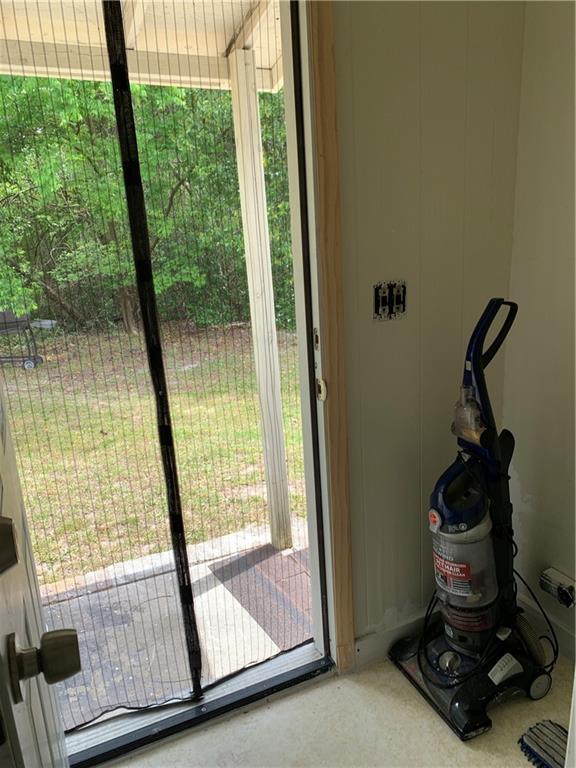 view of doorway to outside