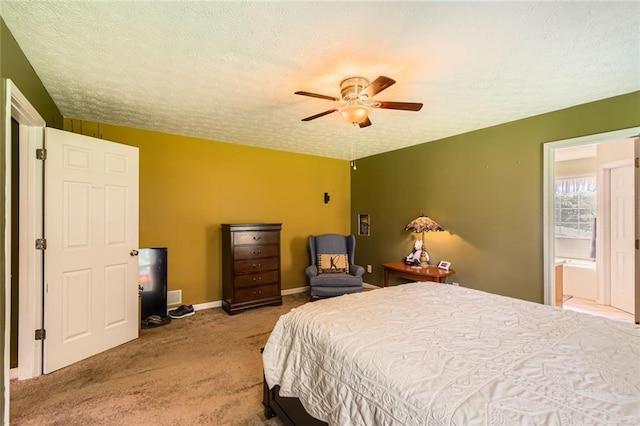 180 Moseley Crossing Dr, Stockbridge, GA 30281 - carpeted bedroom with a textured ceiling and a ceiling fan