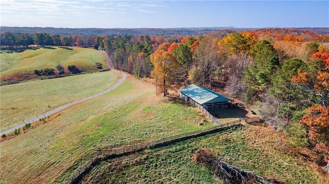 5414 Price Rd, Gainesville, GA 30506 - birds eye view of property featuring a rural view and a view of trees