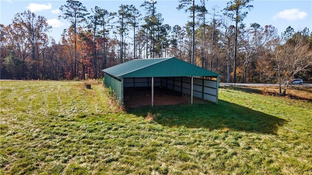 5414 Price Rd, Gainesville, GA 30506 - view of pole building featuring a lawn