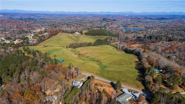 5414 Price Rd, Gainesville, GA 30506 - drone / aerial view with a mountain view and a view of trees