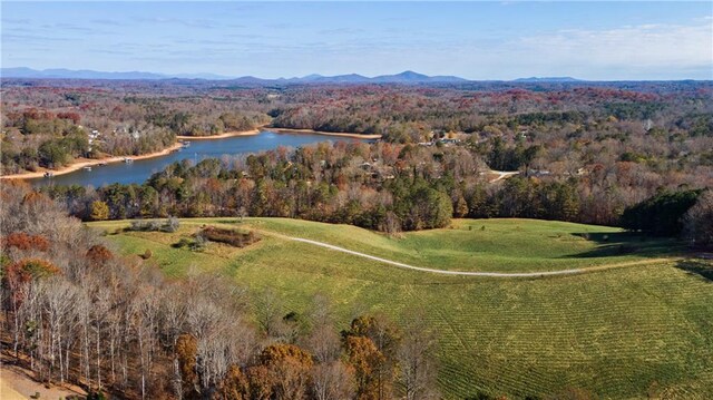 5414 Price Rd, Gainesville, GA 30506 - aerial view featuring a water view and a wooded view