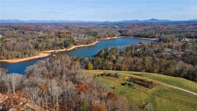 5414 Price Rd, Gainesville, GA 30506 - aerial view with a forest view and a water and mountain view