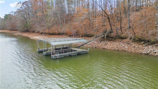 5414 Price Rd, Gainesville, GA 30506 - dock area featuring a water view