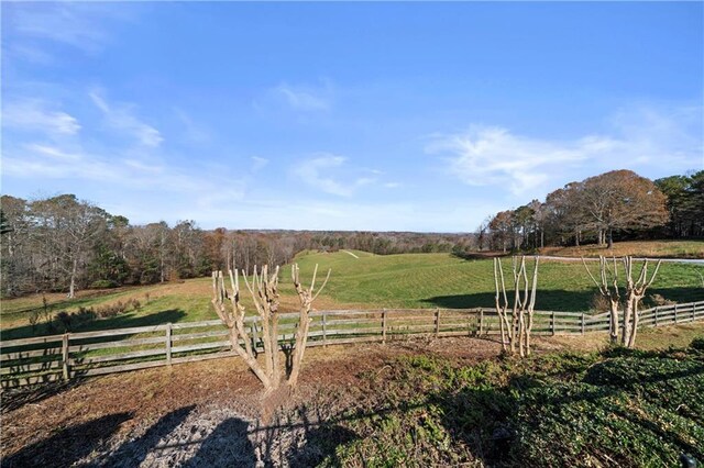 5414 Price Rd, Gainesville, GA 30506 - view of yard with a rural view and fence
