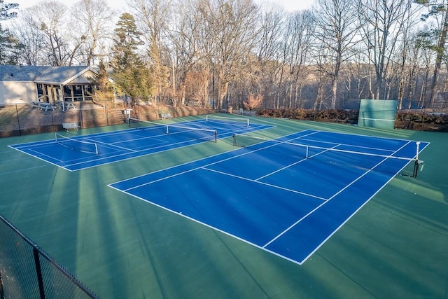 view of sport court