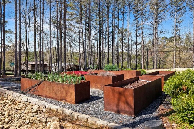 1455 Rucker Cir, Woodstock, GA 30188 - view of yard featuring a garden