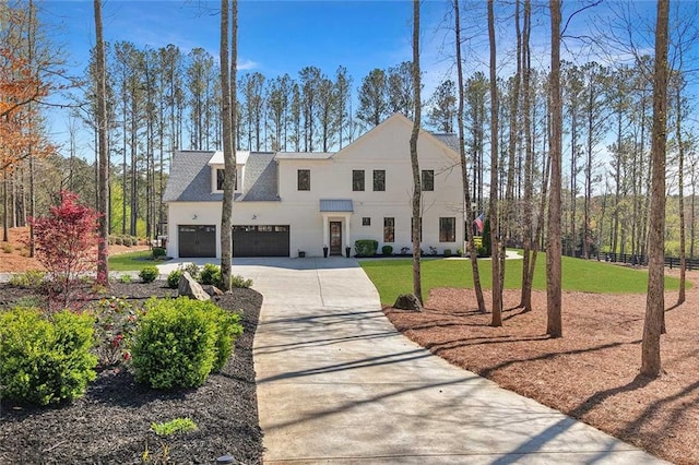 1455 Rucker Cir, Woodstock, GA 30188 - view of front facade with driveway, a front lawn, and roof with shingles