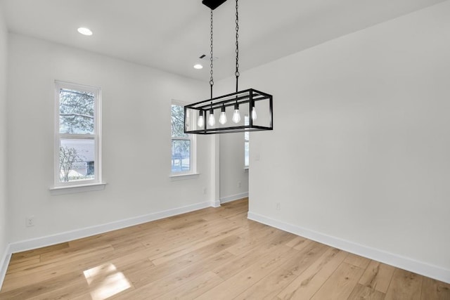 474 Maxwell Rd, Roswell, GA 30075 - unfurnished dining area with hardwood / wood-style flooring and recessed lighting