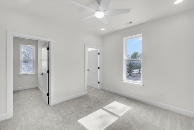 474 Maxwell Rd, Roswell, GA 30075 - unfurnished bedroom with carpet floors, recessed lighting, and a ceiling fan