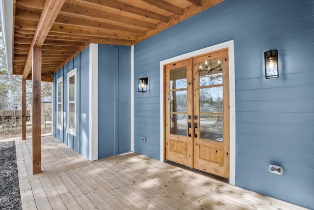 474 Maxwell Rd, Roswell, GA 30075 - wooden terrace with french doors