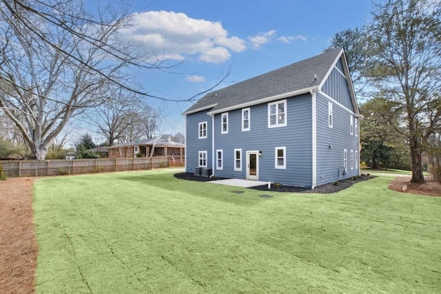 474 Maxwell Rd, Roswell, GA 30075 - back of property featuring a patio area, roof with shingles, and board and batten siding