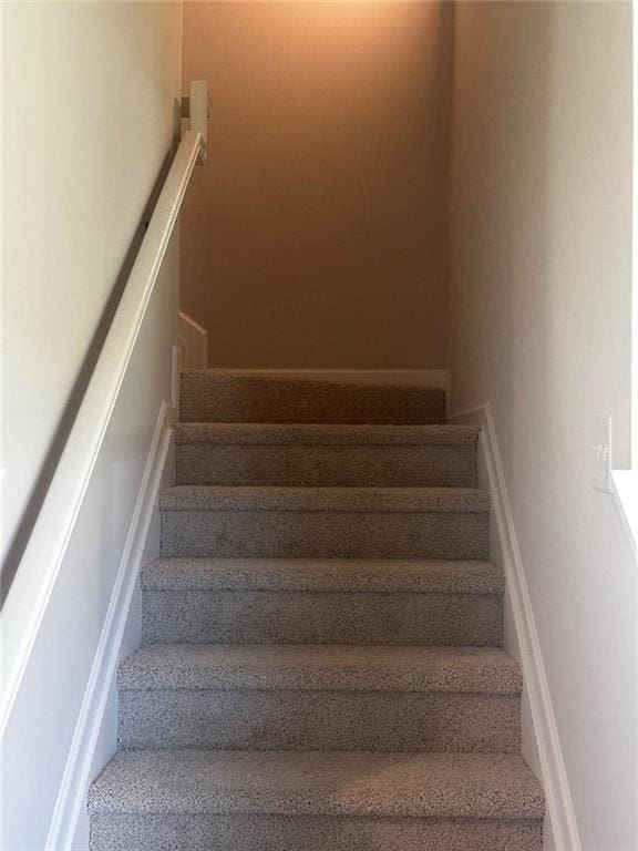 view of stairway