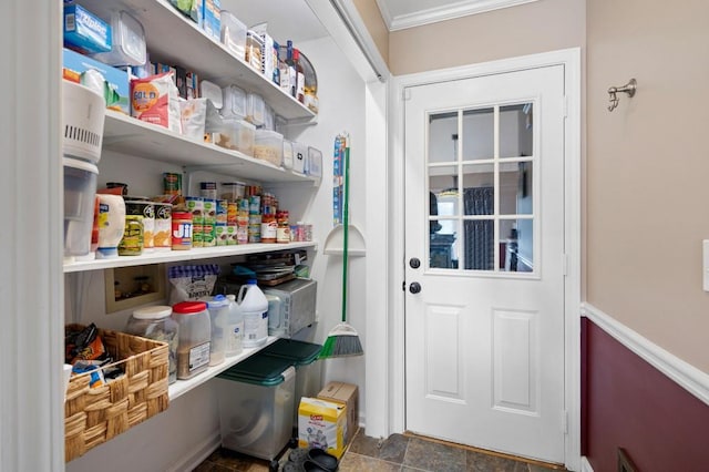 view of pantry