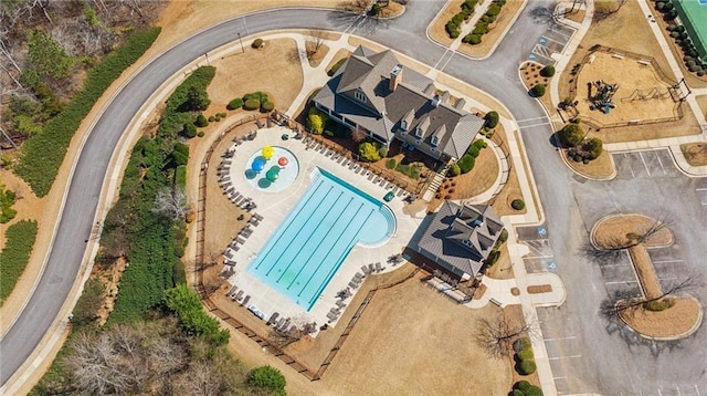 birds eye view of property