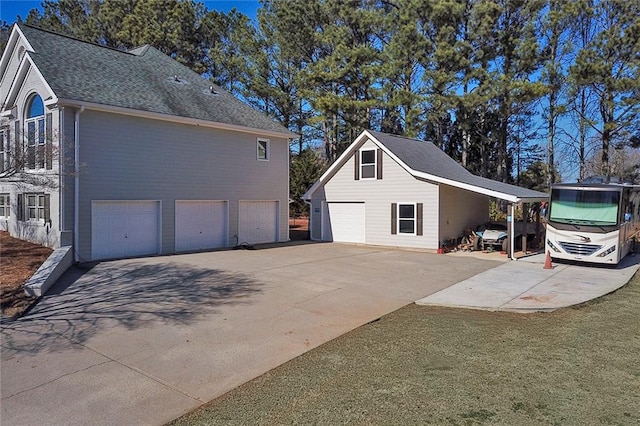 view of home's exterior with a yard