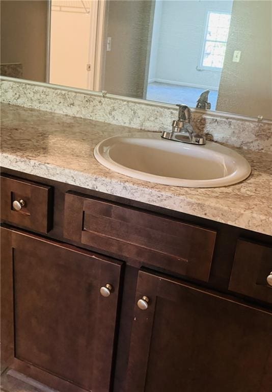 bathroom with vanity