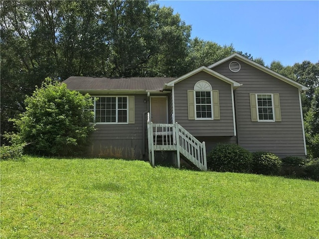 290 Covered Bridge Rd SW, Cartersville, GA 30120 - ranch-style house with a front lawn