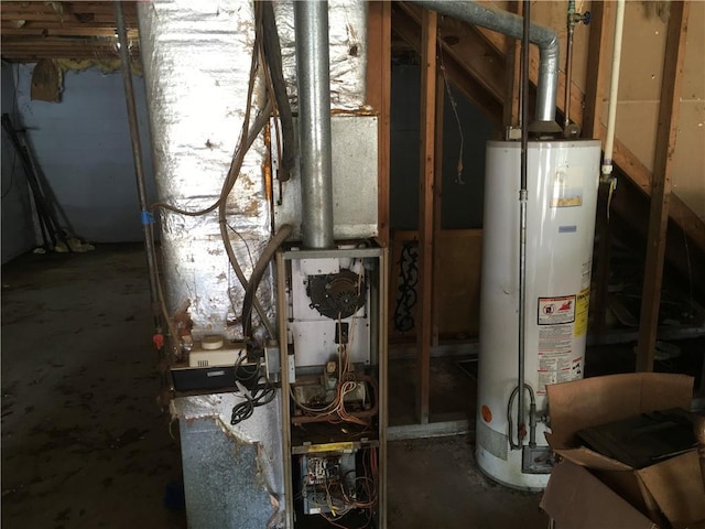 290 Covered Bridge Rd SW, Cartersville, GA 30120 - utility room featuring water heater