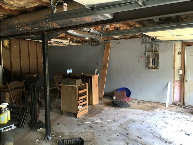 290 Covered Bridge Rd SW, Cartersville, GA 30120 - below grade area featuring electric panel
