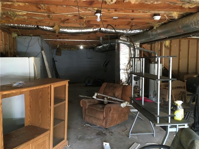 290 Covered Bridge Rd SW, Cartersville, GA 30120 - unfinished basement featuring water heater
