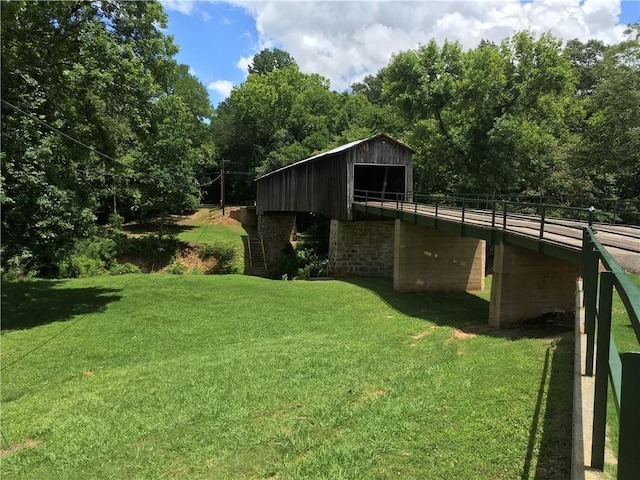 290 Covered Bridge Rd SW, Cartersville, GA 30120 - view of green lawn featuring stairway