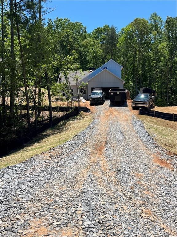 175 W Woods Dr, Dahlonega, GA 30533 - view of front of house with gravel driveway