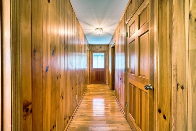 16810 Morganton Hwy, Morganton, GA 30560 - corridor with wooden walls and light wood finished floors