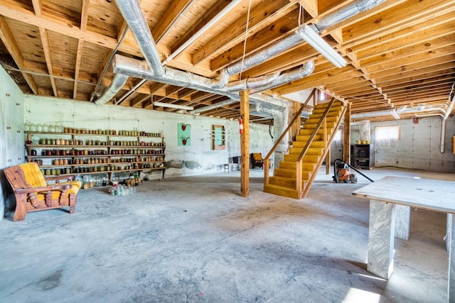 16810 Morganton Hwy, Morganton, GA 30560 - unfinished basement featuring stairs
