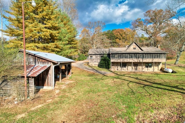 16810 Morganton Hwy, Morganton, GA 30560 - view of yard with an outbuilding and a pole building